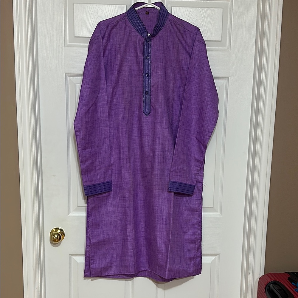 Purple Long Sleeve Kurta